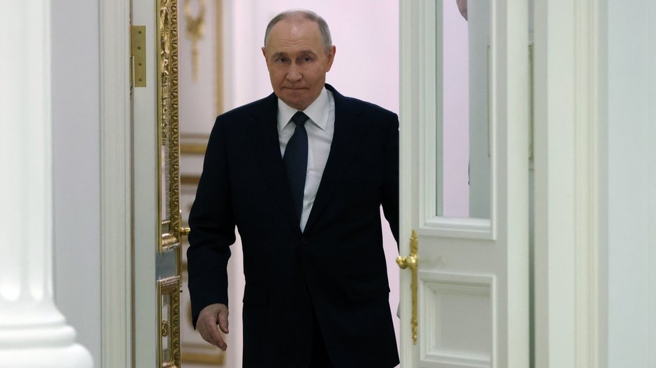 Prezydent Rosji Władimir Putin na Kremlu, 18 listopada 2025 r.