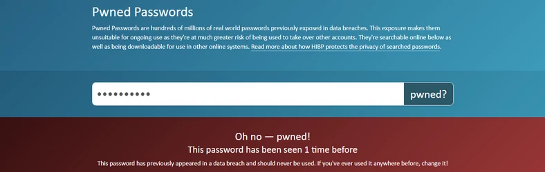 Have I Been Pwned? – wyciek dotyczy również jednego ze starych haseł