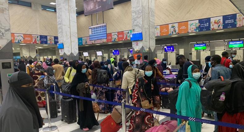 Federal Government, IOM evacuate 145 stranded Nigerians from Libya [Twitter:NiDCOM]