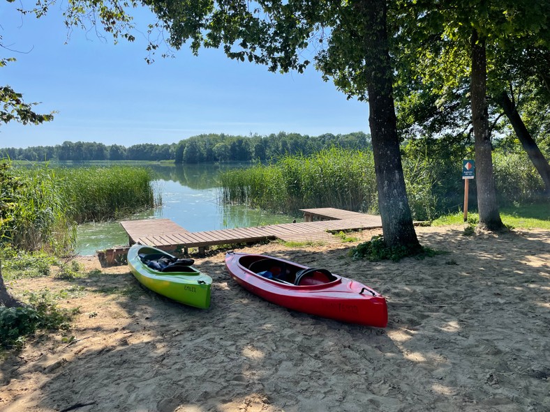 Plaża w Drawnie, początek spływu w stronę biwaku Bogdanka