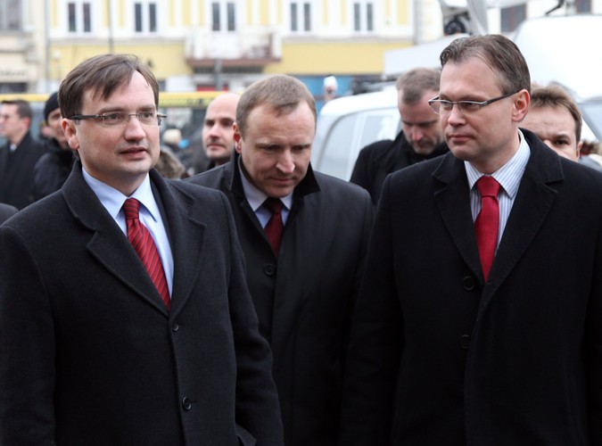 Zbigniew Ziobro, Jacek Kurski i Arkadiusz Mularczyk w Nowym Sączu