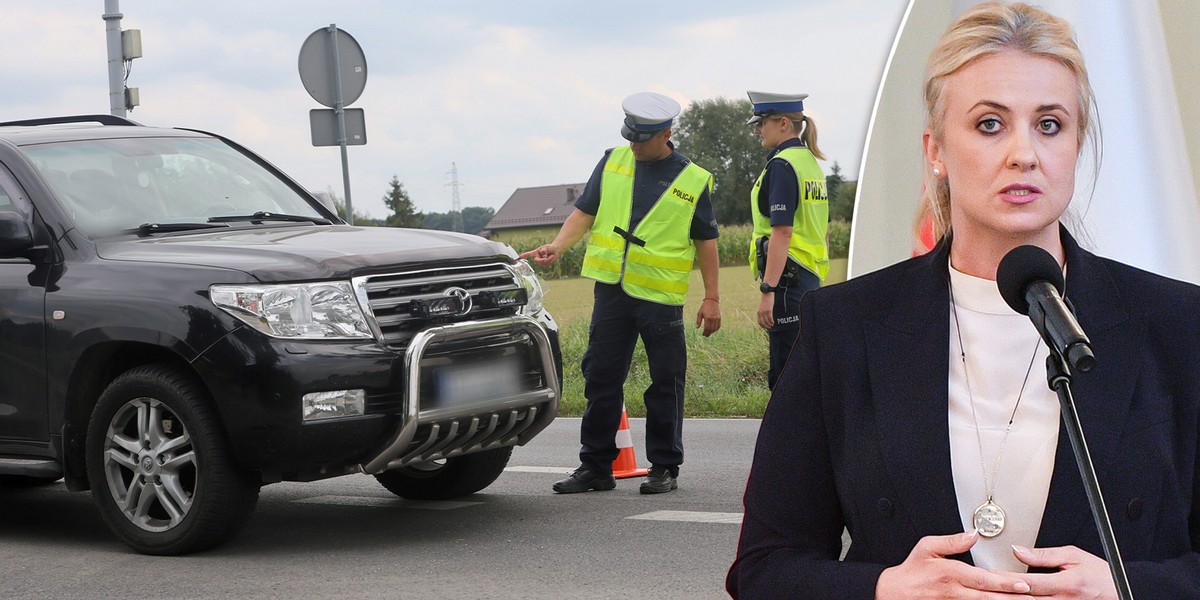 Wypadek w Lutogniewie. Prywatnym autem kierowała minister zdrowia Katarzyna Sójka.