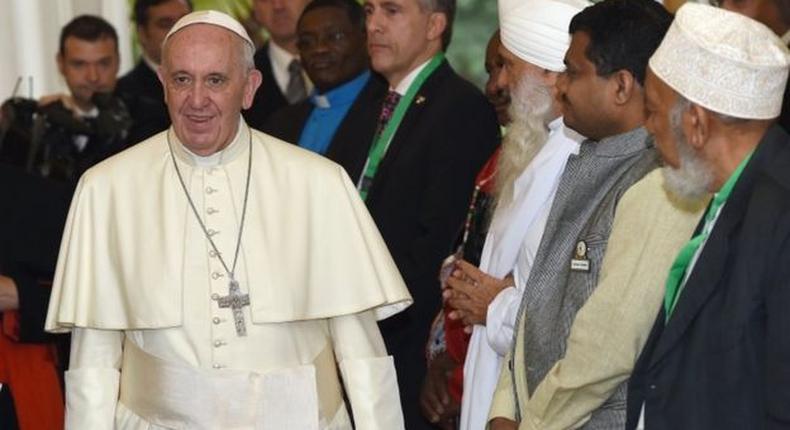 The Pope told other religious leaders that interreligious dialogue was essential