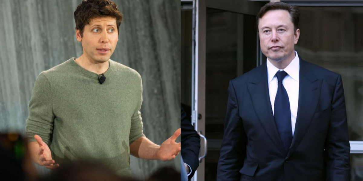 Sam Altman, CEO ChatGPT oraz Elon Musk, szef Twittera, Tesli i SpaceX