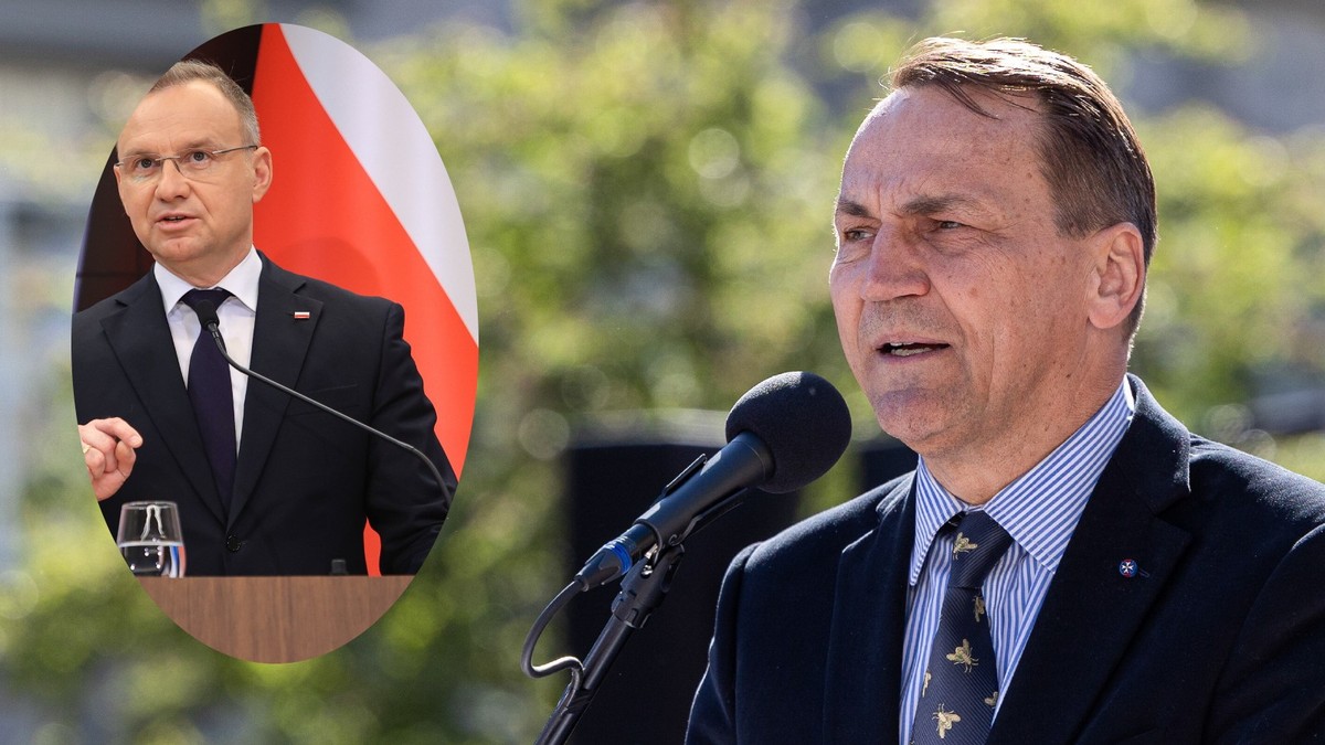 Minister Radosław Sikorski krytykuje prezydenta Andrzeja Dudę