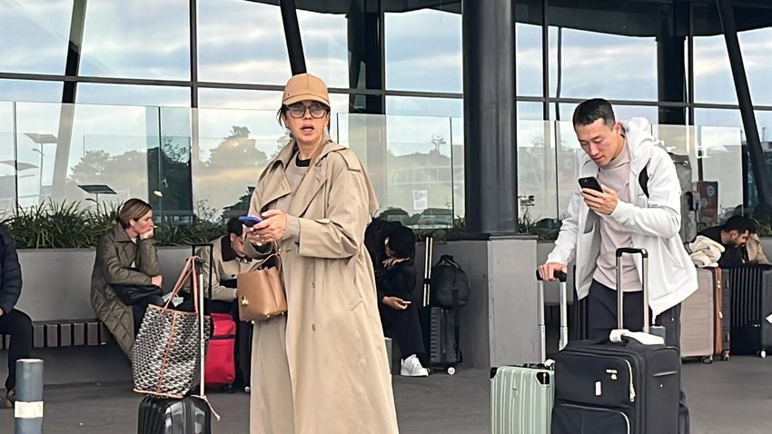 Nataša Ninković na aerodromu