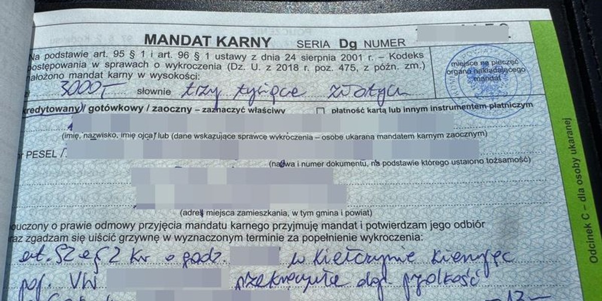 Niebezpieczna prędkość w terenie zabudowanym