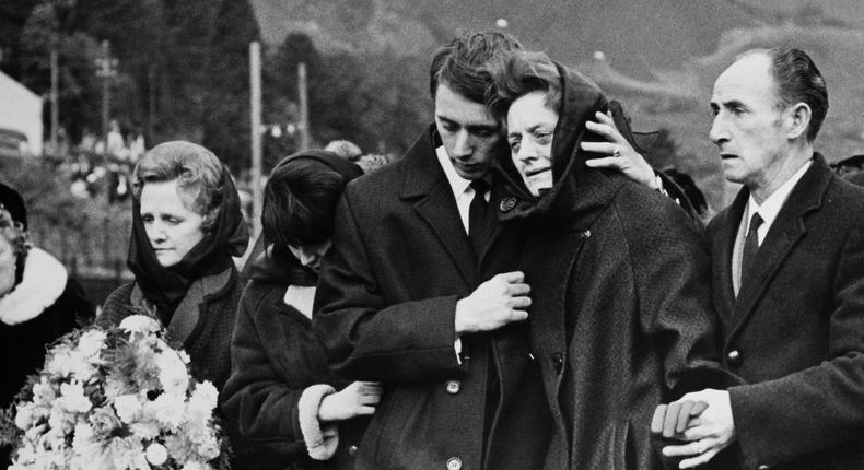 Aberfan Disaster, Funeral At Wales In United Kingdom On October 22Nd 1966