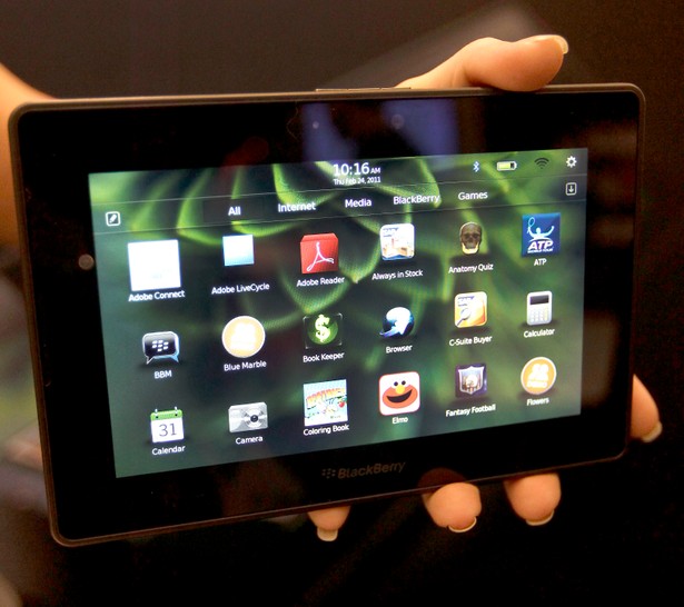 Blackberry Playbook, mat. Bloomberg