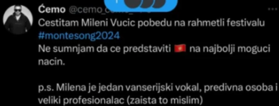 Ćemo o "Montesongu"