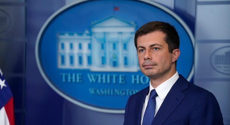 Secretary of Transportation Pete Buttigieg.
