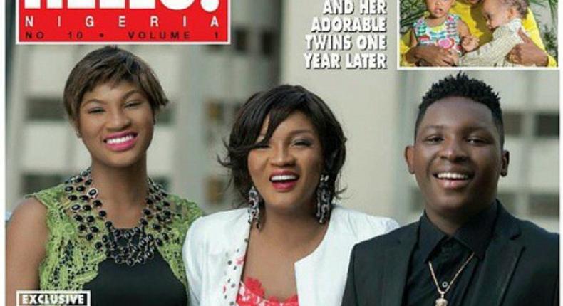 Omotola, Princess and MJ on the cover of Hello! Magazine 