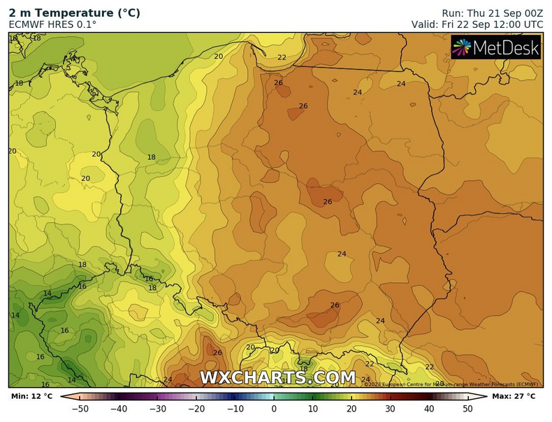 Nie wszędzie będzie już gorąco