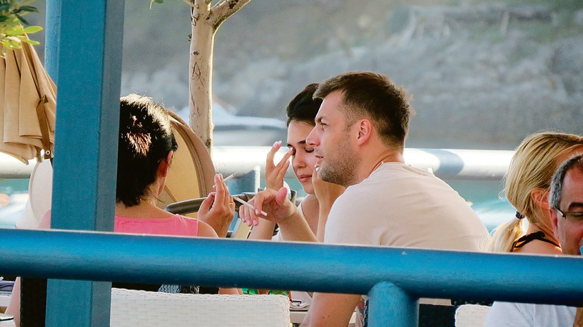 Bojan sa suprugom Aleksandrom