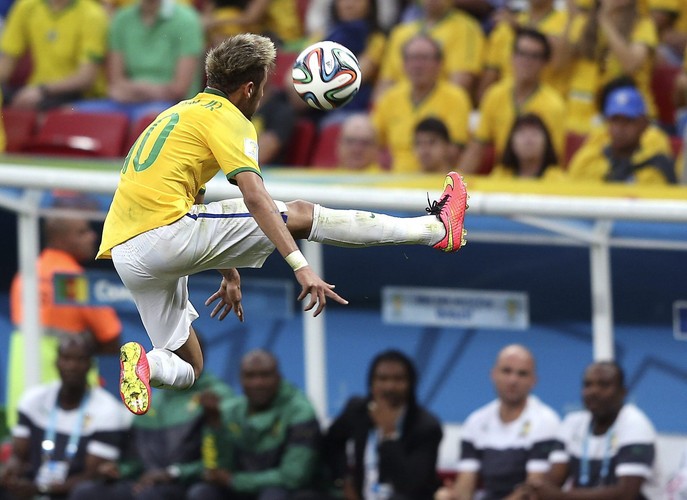 Neymar autorem setnego gola na mundialu w Brazylii