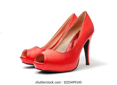 peep-toe shoes were common too