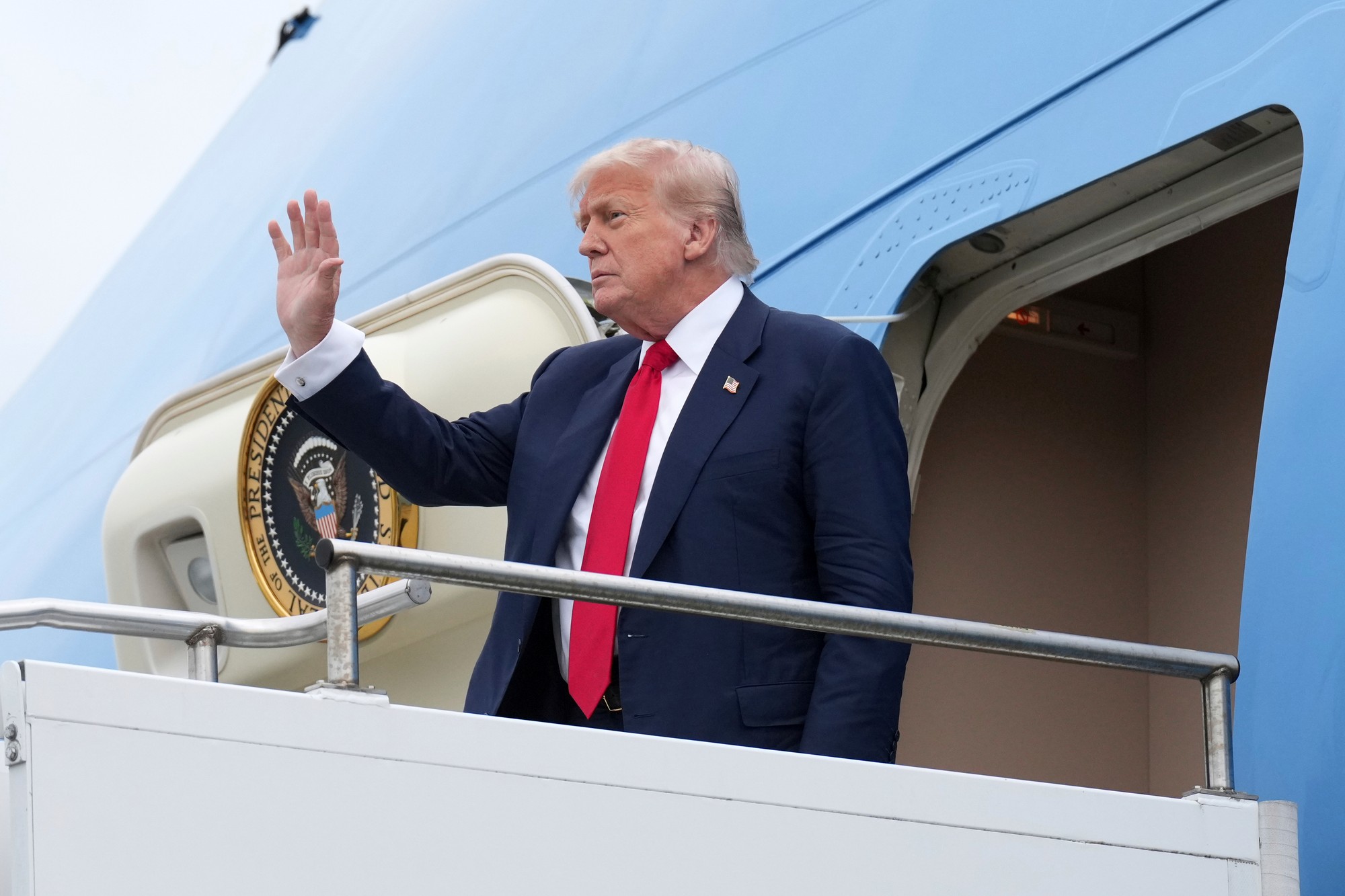 Prezident USA Donald Trump v Škótsku.