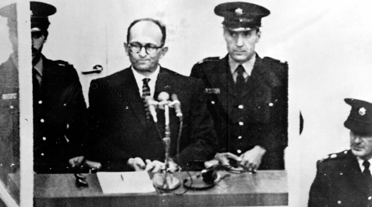 Adolf Eichmann a tárgyalásán /Fotó:AFP