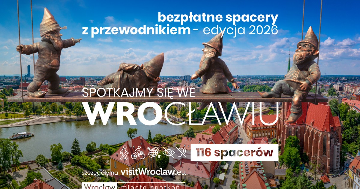 Ponad 100 bezpłatnych spacerów z przewodnikiem po Wrocławiu!