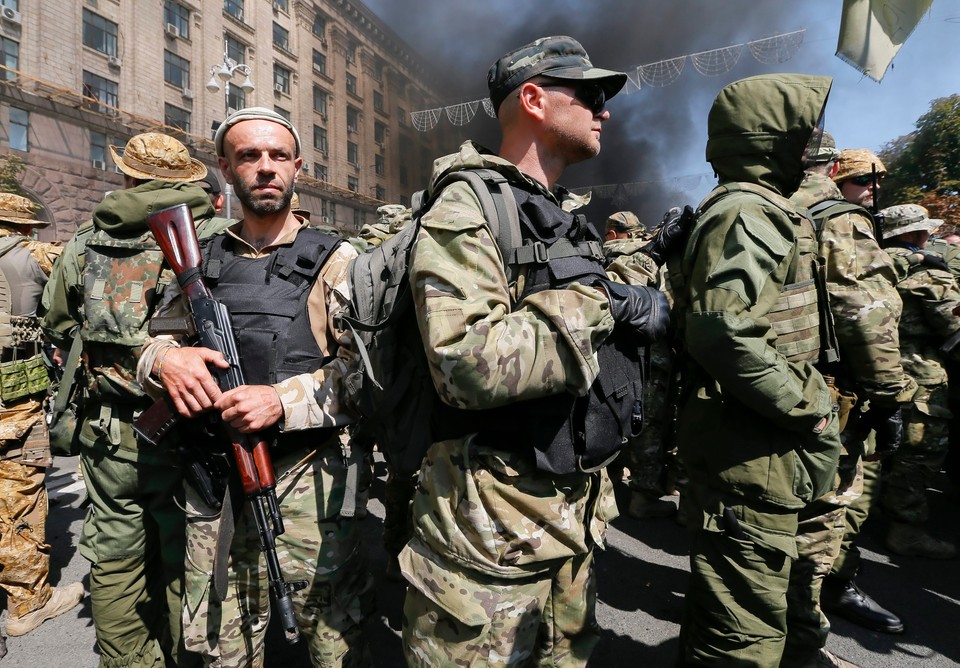 UKRAINE CRISIS PROTEST (Protest on Kiev's Independence Square)