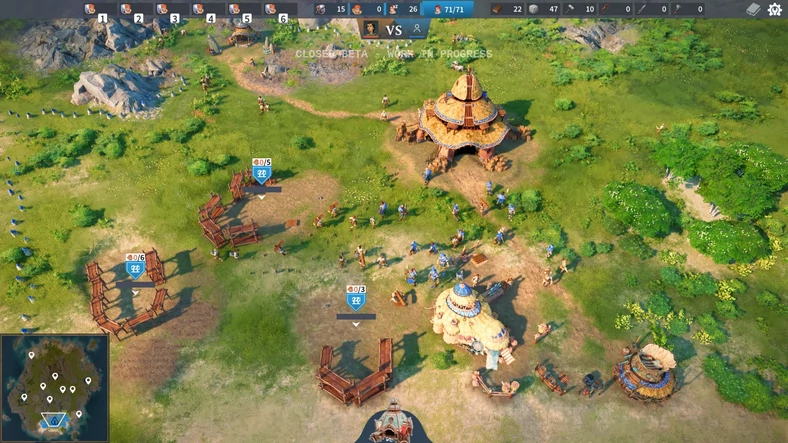 The Settlers - screenshot z wczesnej wersji gry