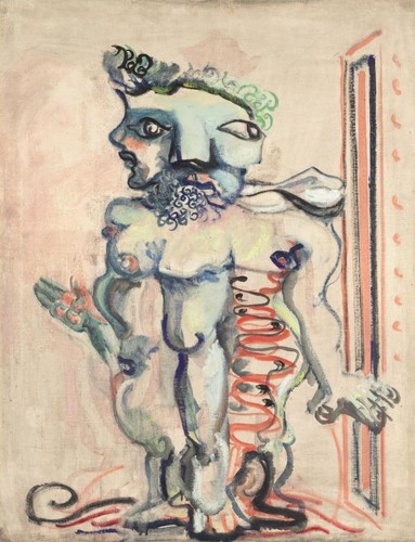 Bez tytułu, 1940–1941, olej, płótno, 91,6 × 71,3 cm, National Gallery of Art, Waszyngton, dar The Mark Rothko Foundation, Inc. 1986.43.36. Copyright © 1998 Kate Rothko Prizel i Christopher Rothko. Fot. dzięki uprzejmości National Gallery of Art, Waszyngton