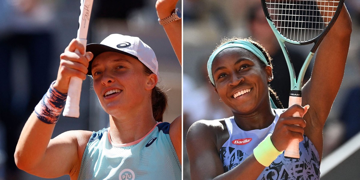 Iga Świątek i Coco Gauff