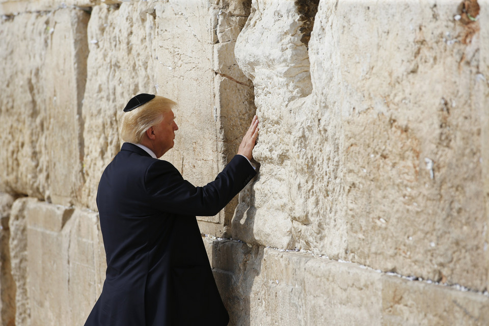 ISRAEL USA DIPLOMACY (US President Trump in Israel)