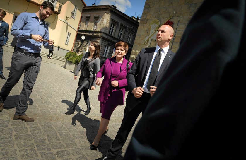 Premier Beata Szydło na święceniach syna