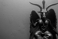 Figurka Bafometa z ołtarza satanistki Vuori