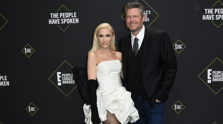 Gwen Stefani és szerelme,Blake Shelton/Fotó:Northfoto