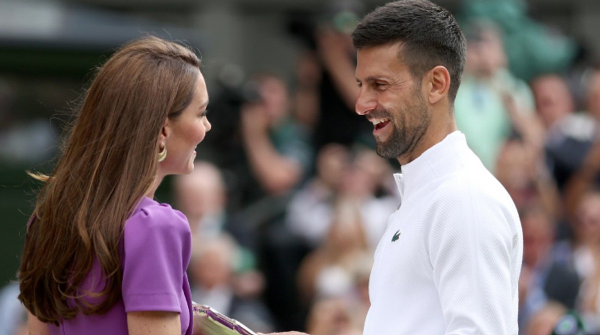 Księżna Kate rozmawiała z Novakiem Djokoviciem