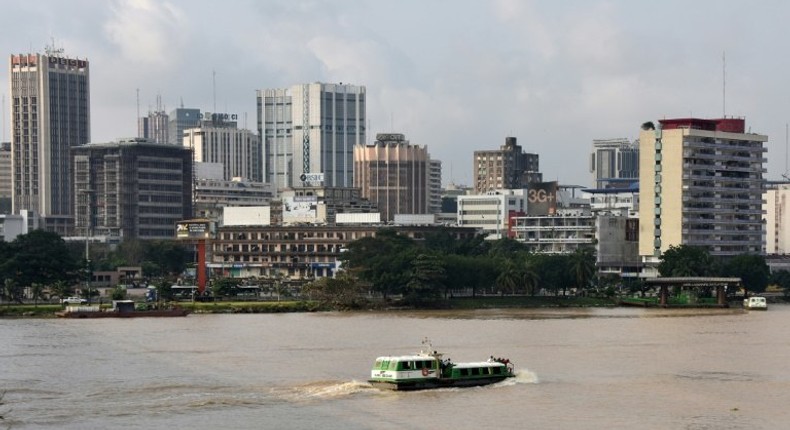 The Plateau commercial district of Abidjan, Ivory Coast is seen in 2014