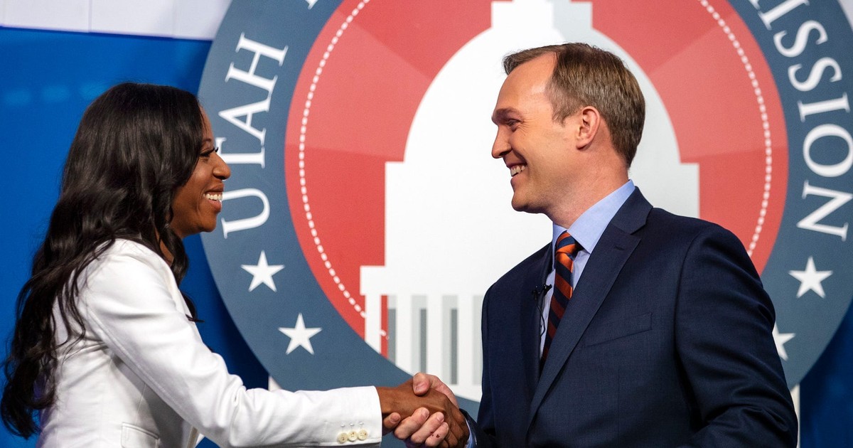 First-term Rep. Ben McAdams and Burgess Owens face off in Utah's 4th ...