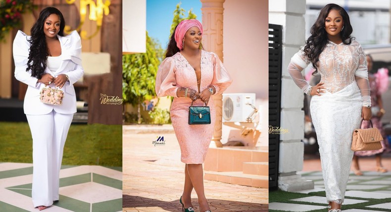 Jackie Appiah nailed the ideal wedding guest dress on Instagram 6 times.