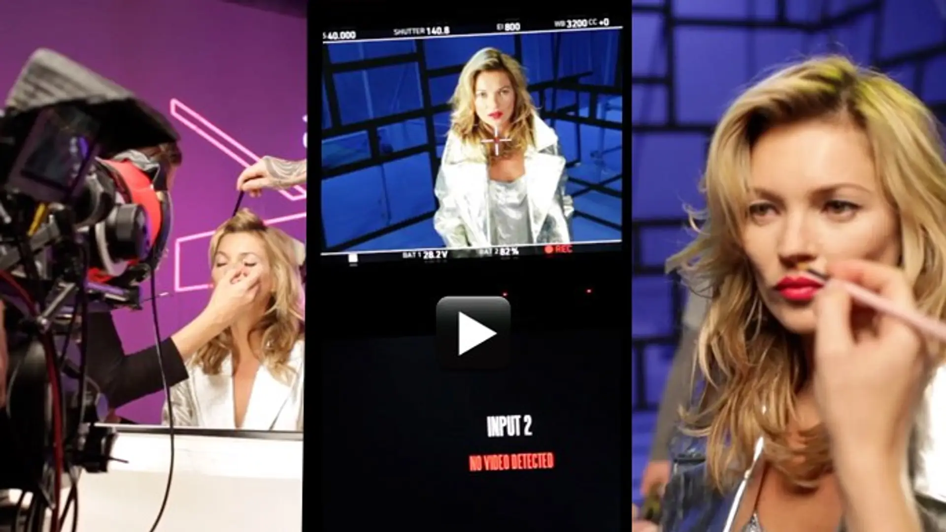 Backstage reklamy Rimmel Apocalips z Kate Moss