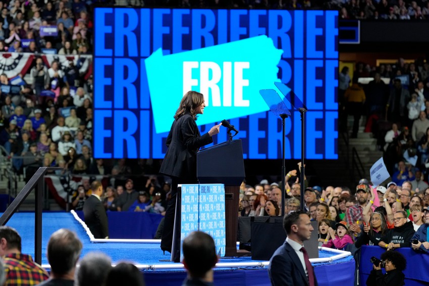 Kamala Haris na skupu u Iriju, Pensilvanija 14. oktobra