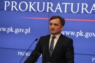 09.06.2021 Warszawa , ul. Postepu 3 , Prokuratura Krajowa . Minister sprawiedliwisci Zbigniew Ziobro podczas konferencji prasowej na temat „ Decyzji ID SN blokujaca pociagniecie do odpowiedzialnosci karnej sedzi SO w Krakowie .Fot. Slawomir Kaminski / Agencja Gazeta