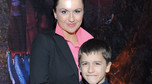 Beata Tadla z synem w 2009 roku