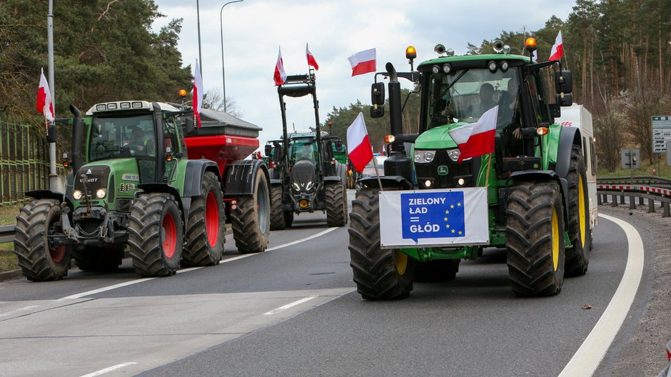 Protest rolników w Świecku