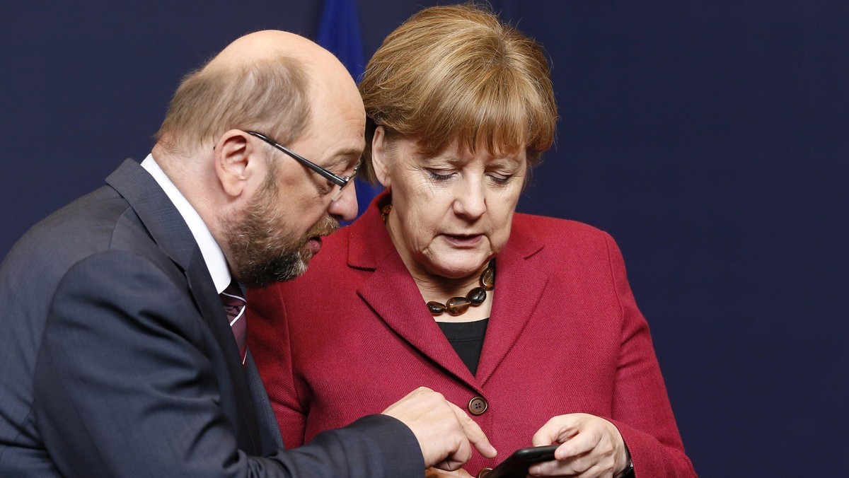 Martin Schulz, Angela Merkel