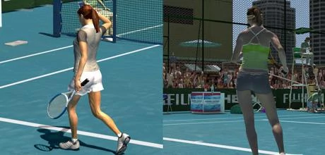 Screen z gry "Virtua Tennis 3"