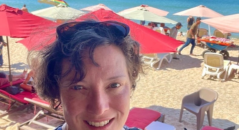 The author on the beach in San Pancho, Mexico.Lisa Marion Smith