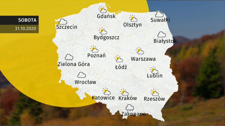 Prognoza pogody dla Polski - 31 października 2020