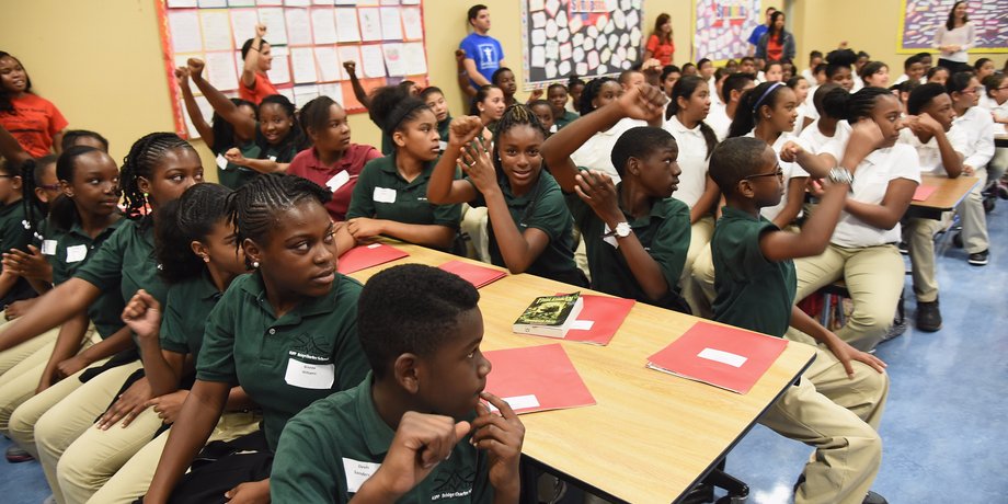 Students at the KIPP Bridge charter school in San Francisco.