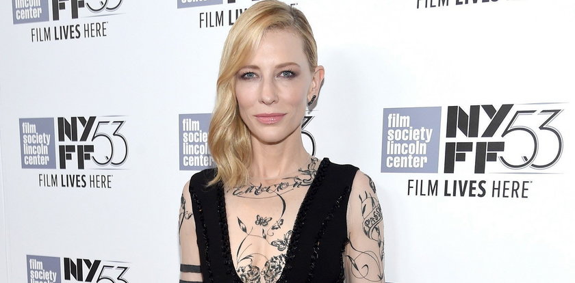 Co się dzieje z Cate Blanchett? Skąd te tatuaże?