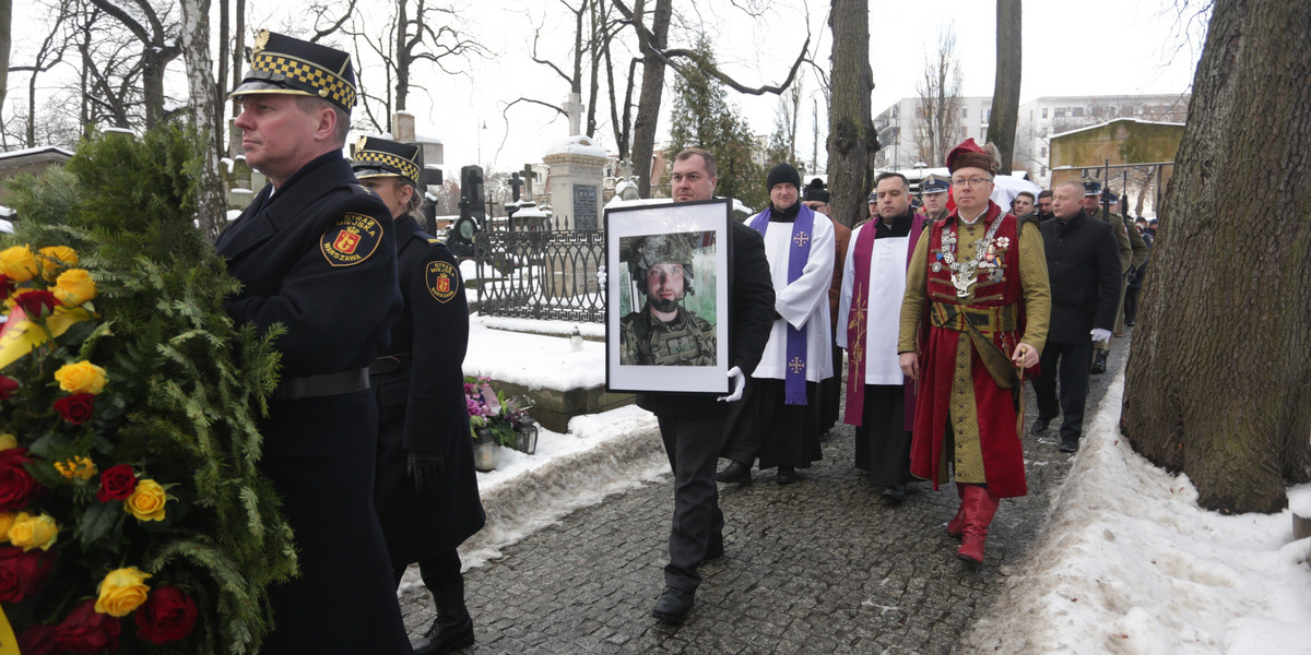 Pogrzeb Polaka poległego na Ukrainie.