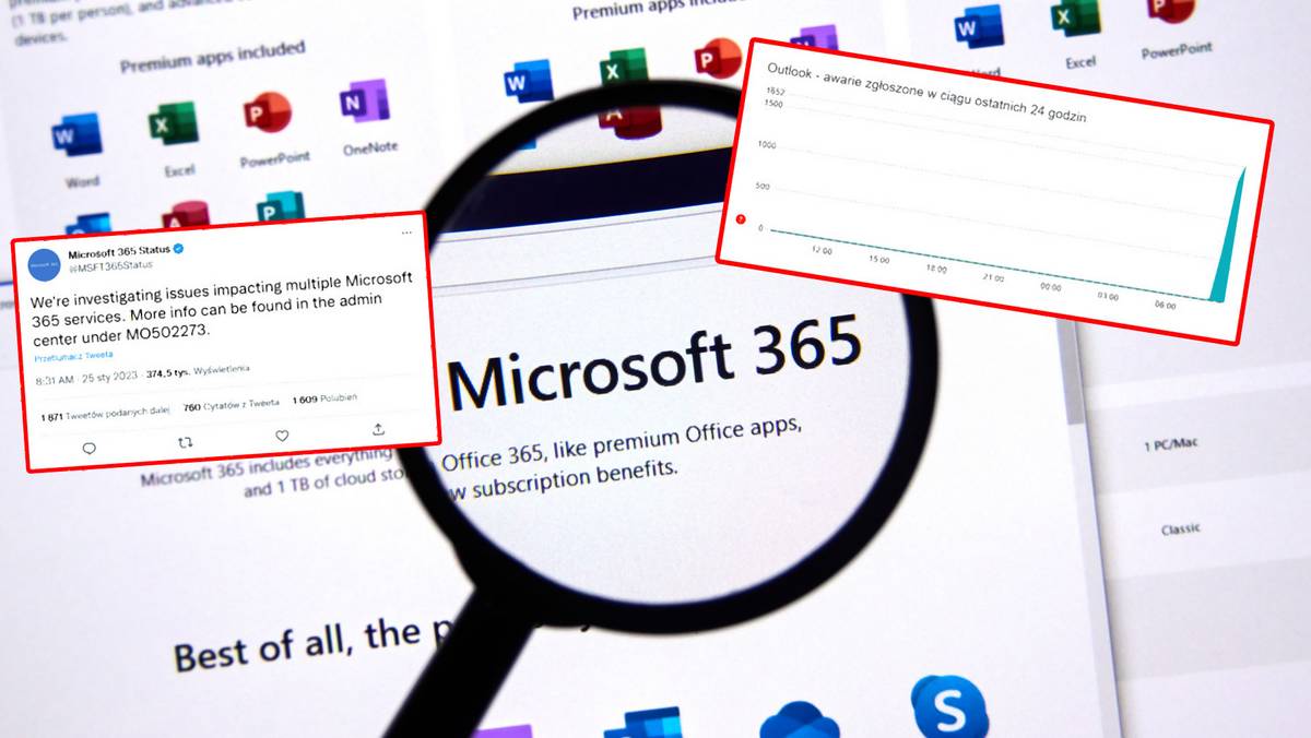 Microsoft poinformował o dużej awarii swoich usług