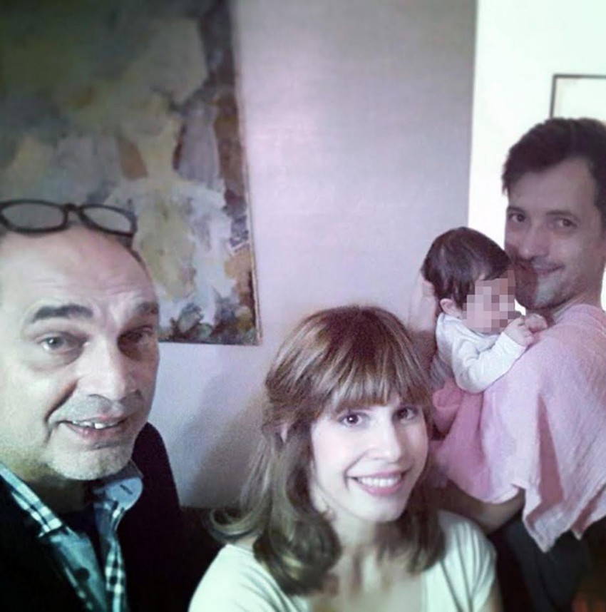 Iskra Brajović Babić sa tatom, bivšim suprugom i ćerkicom Ines
