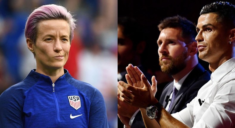 megan rapinoe messi ronaldo